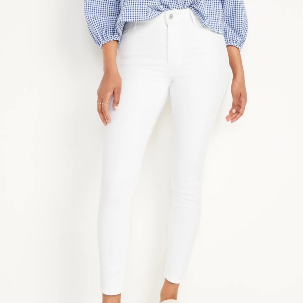Old Navy Super Skinny Jeans Size 6 White Excellent Condition - Picture 10 of 10